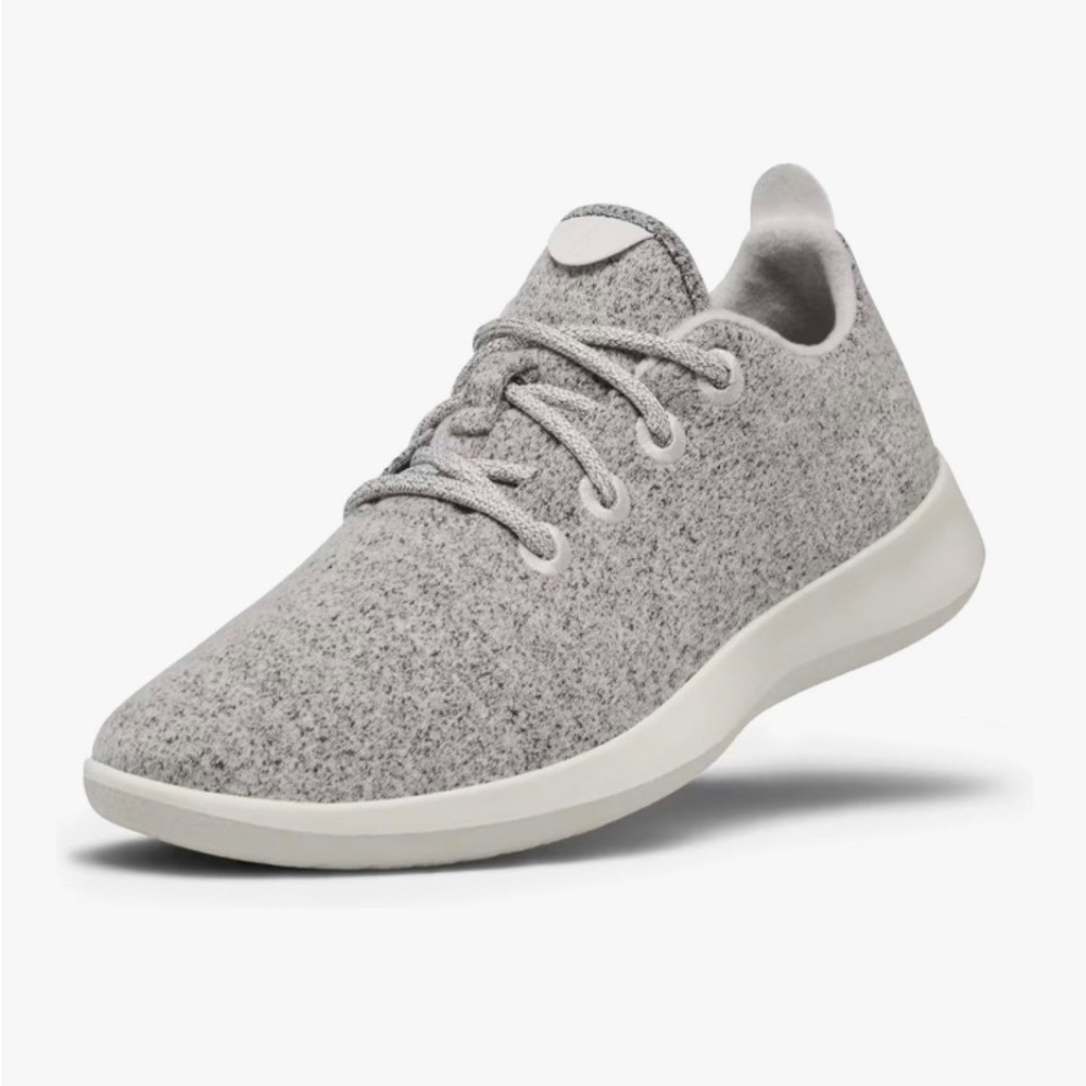 Allbirds Womens Gray and White Wool Runners Classic Sneaker Sz 10